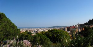 Panorama z parku Güell