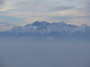 Tatry z Trzech Koron zimą