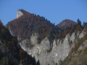 Sokolica widziana ze słowackiej części Pienin