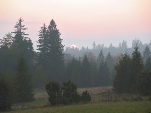 Polana Litawcowa - zachód Słońca