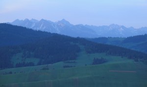 Widok z Grandeusa na Tatry