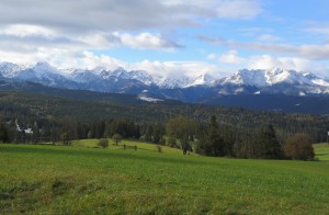 Widok z okolic przełęczy nad Łapszanką