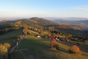 Widok z wieży na Jaworzu