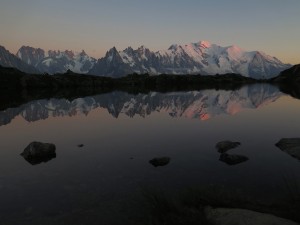 Lac de Cheserys - wschód Słońca