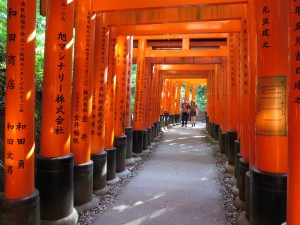 Torii w świątyni Fushimi Inari - Kyoto